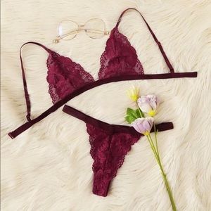 💕Floral Lace Lingerie Set NWOT